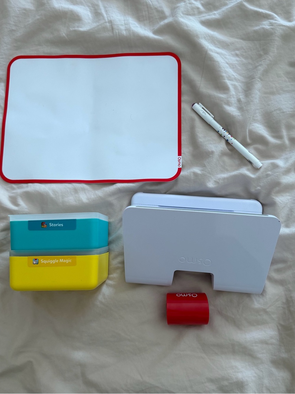 Osmo Tablet Stand + Accessory Set - White with Red Accent
